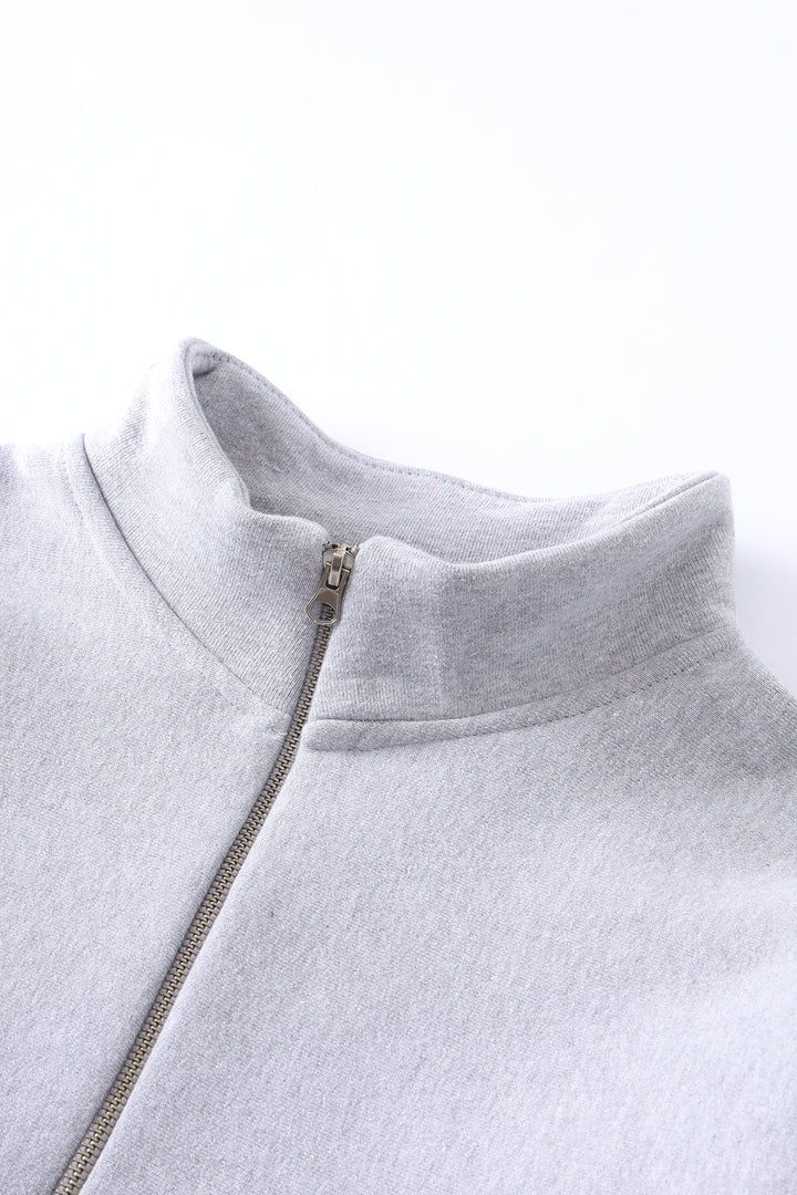 Power Goods - Super Weight Quarter Zip - Heather Grey