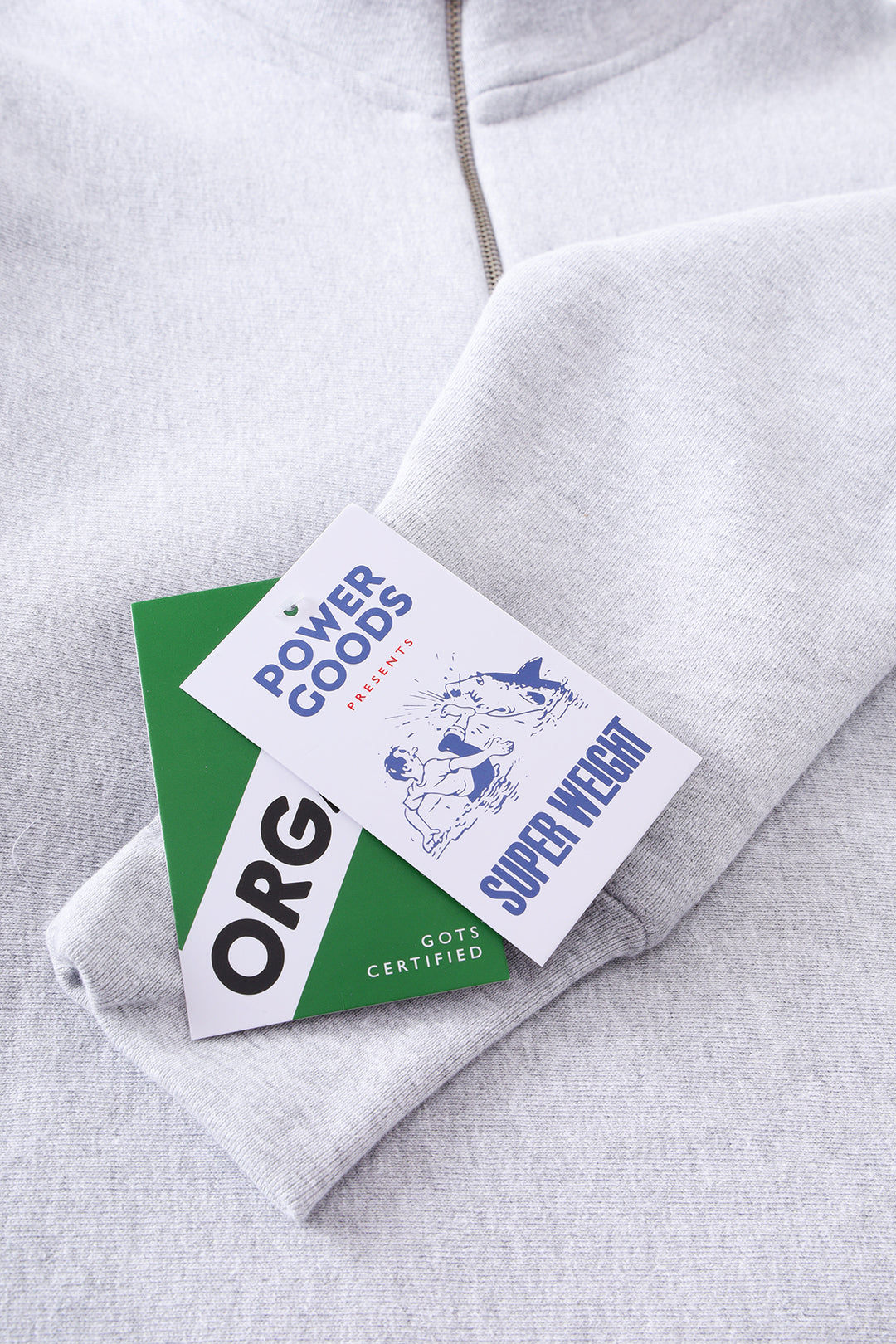 Power Goods - Super Weight Quarter Zip - Heather Grey