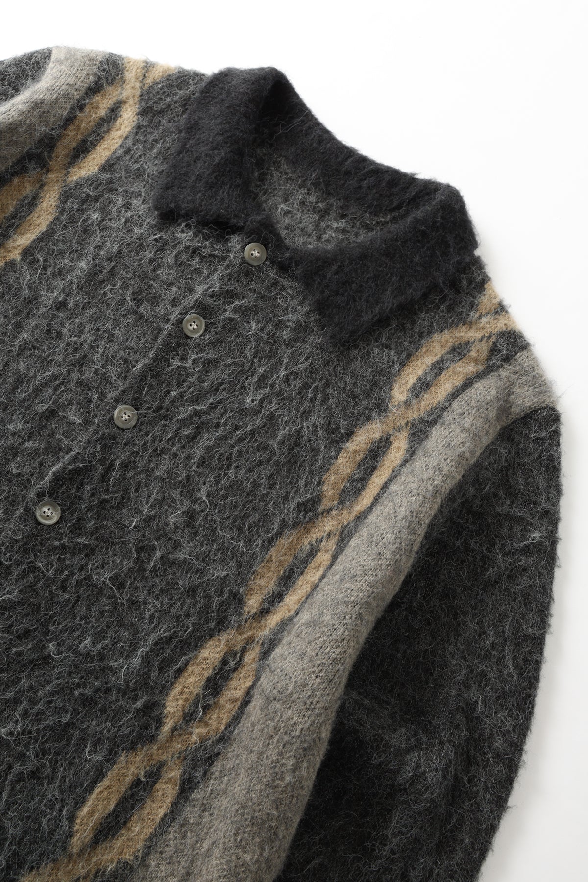 MO&Co. Women's Mohair Blend Brushed Detail Oversized Knit