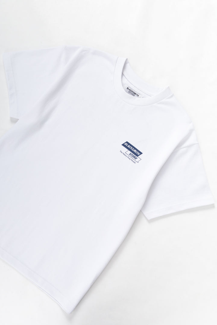 Blacksmith - Heavy Duty People Tee - White