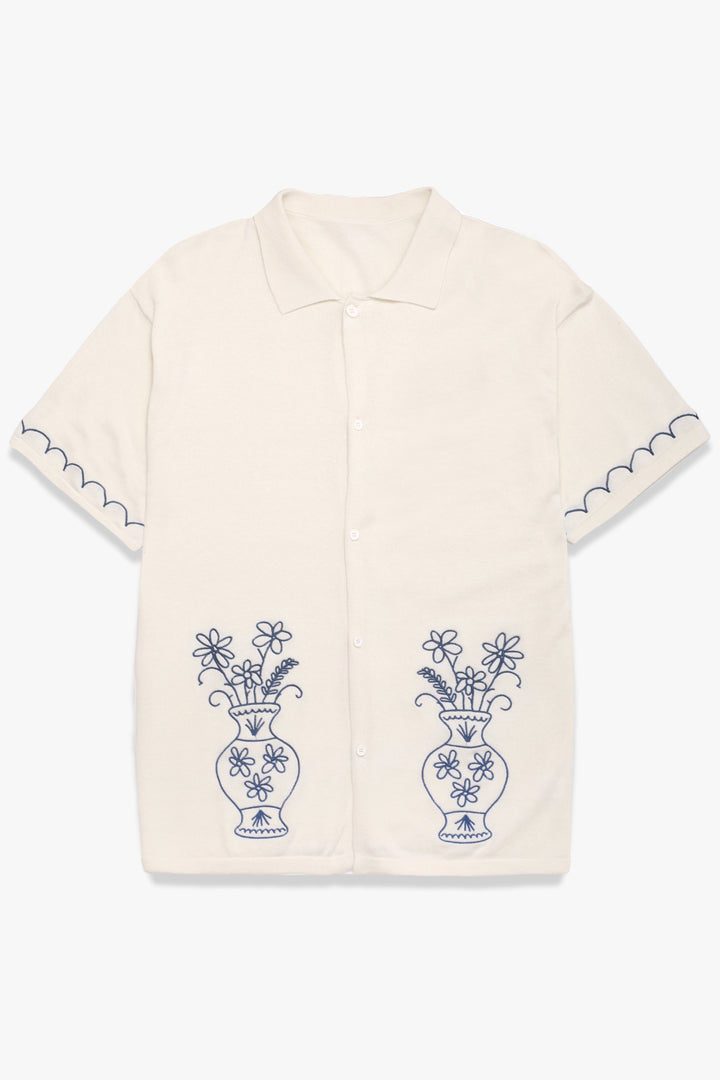 Service Works - Knitted Vase Shirt - Off-White