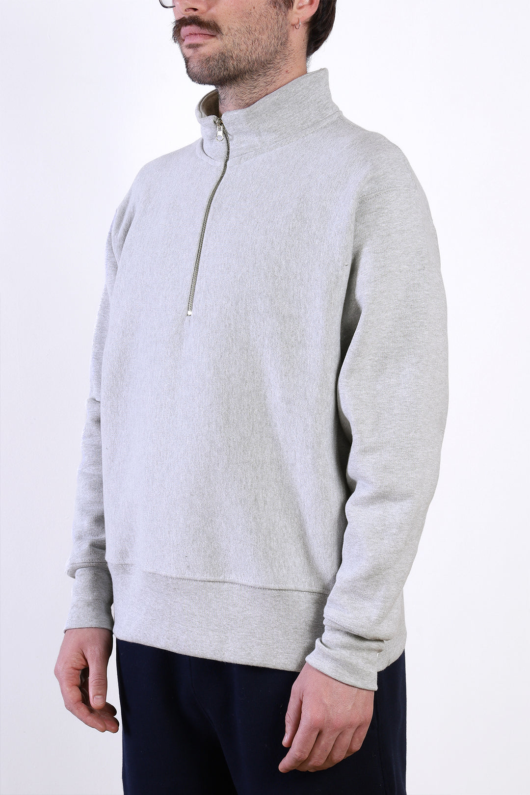 Power Goods - Super Weight Quarter Zip - Heather Grey