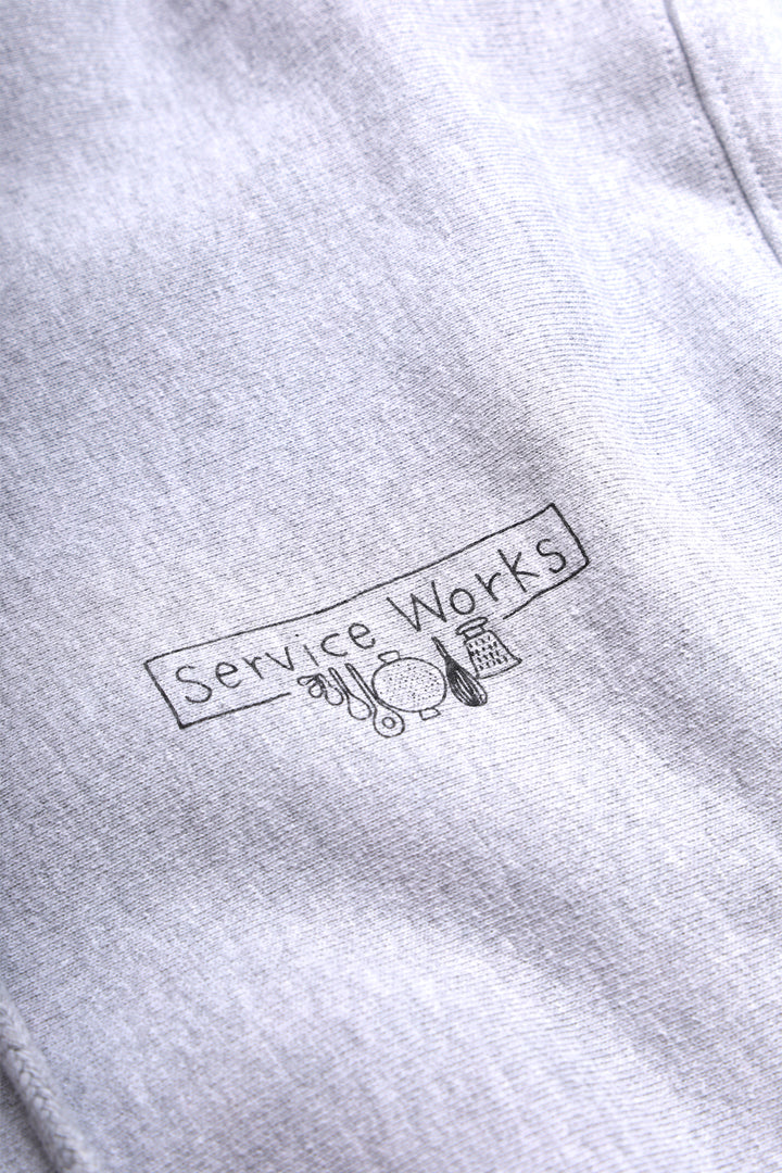 Service Works - 12oz Scribble Logo Hoodie - Grey