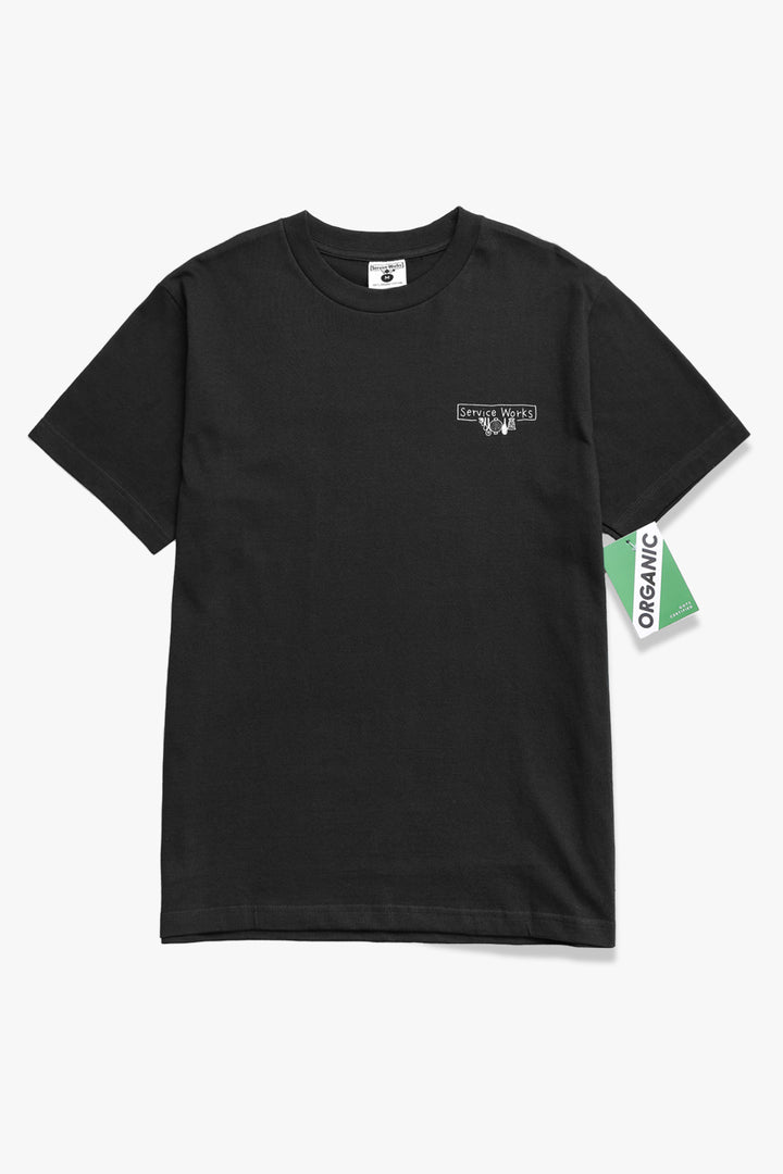 Service Works - Scribble Logo Tee - Black