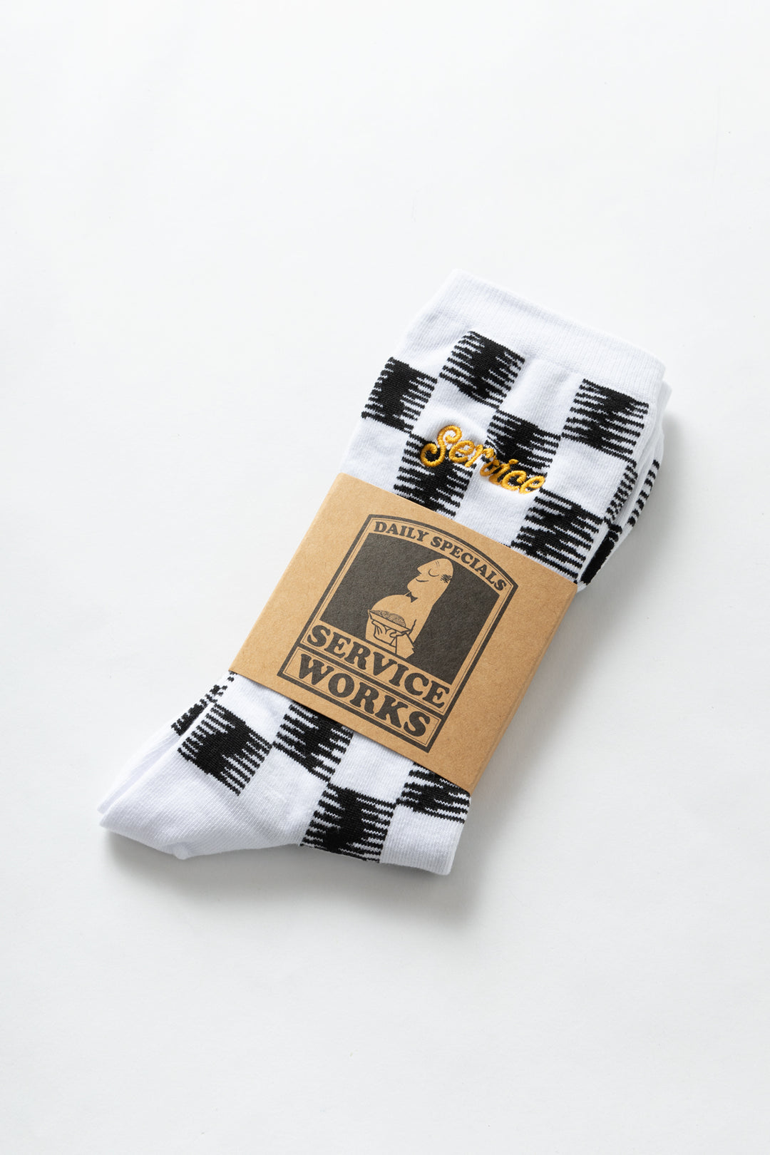 Service Works - Checker Socks - Mono