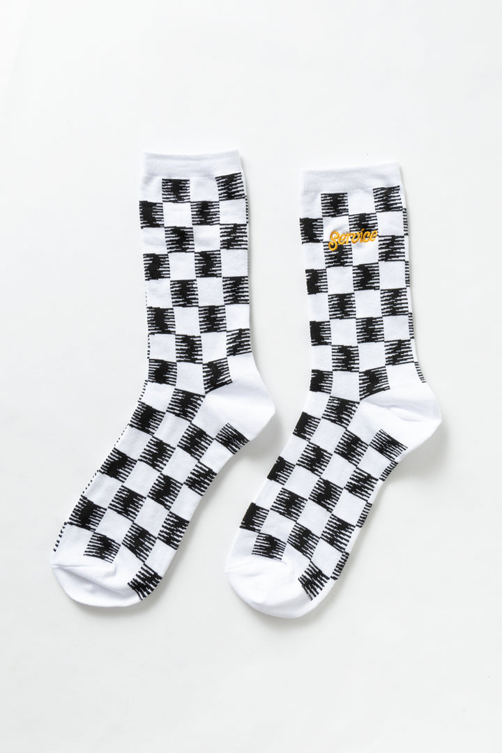 Service Works - Checker Socks - Mono