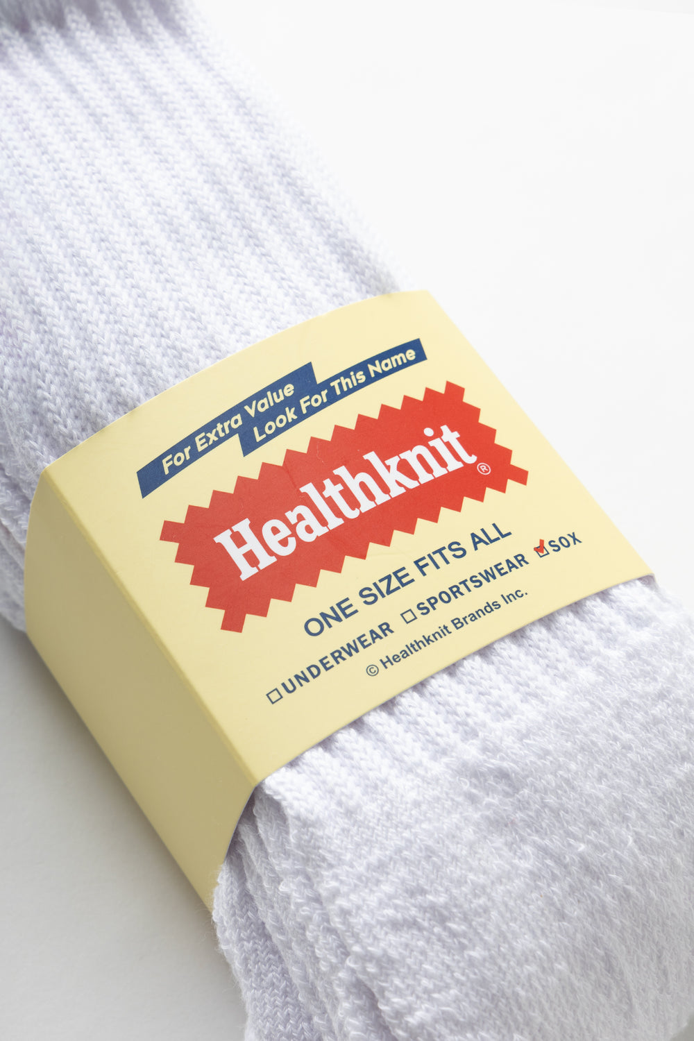 Healthknit white sock