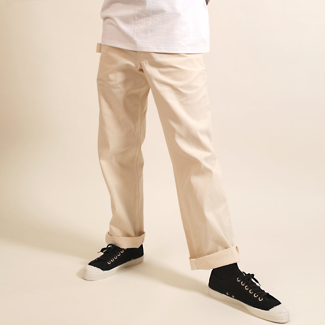 Ace Drop Cloth Tradesman Carpenter Pants - Natural