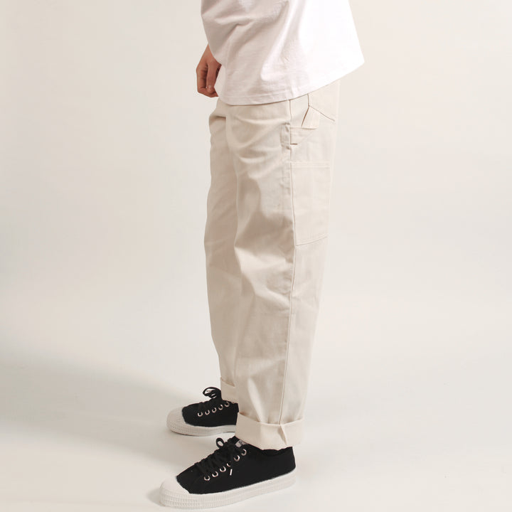 Ace Drop Cloth Tradesman Carpenter Pants - White