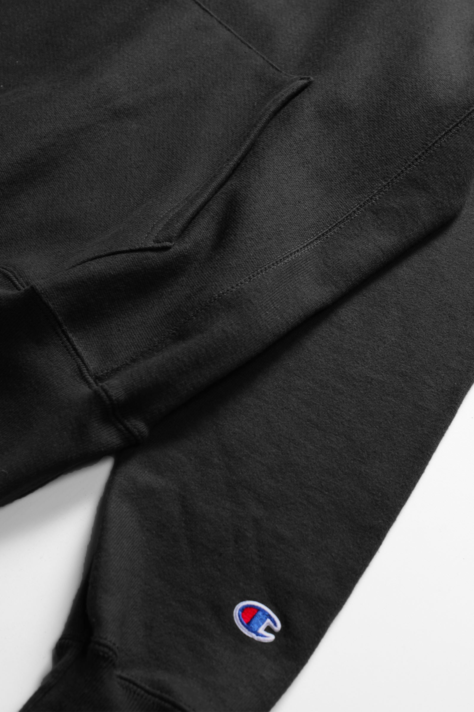 mønster Vellykket Uensartet Champion - 12oz USA Reverse Weave Hoodie - Black | Blacksmith Store