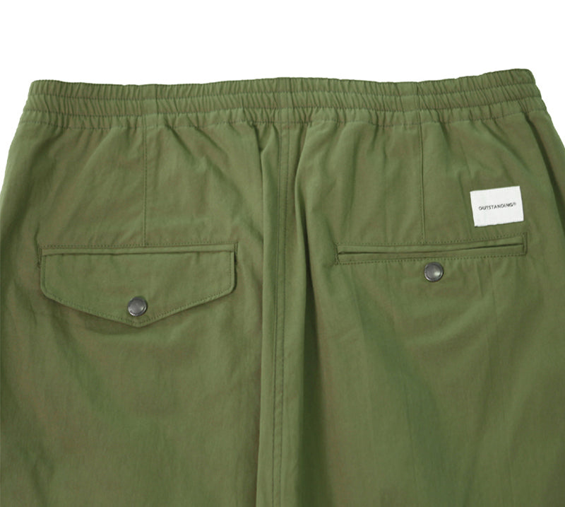 Outstanding & Co. - Shirred Waist Pants - Olive