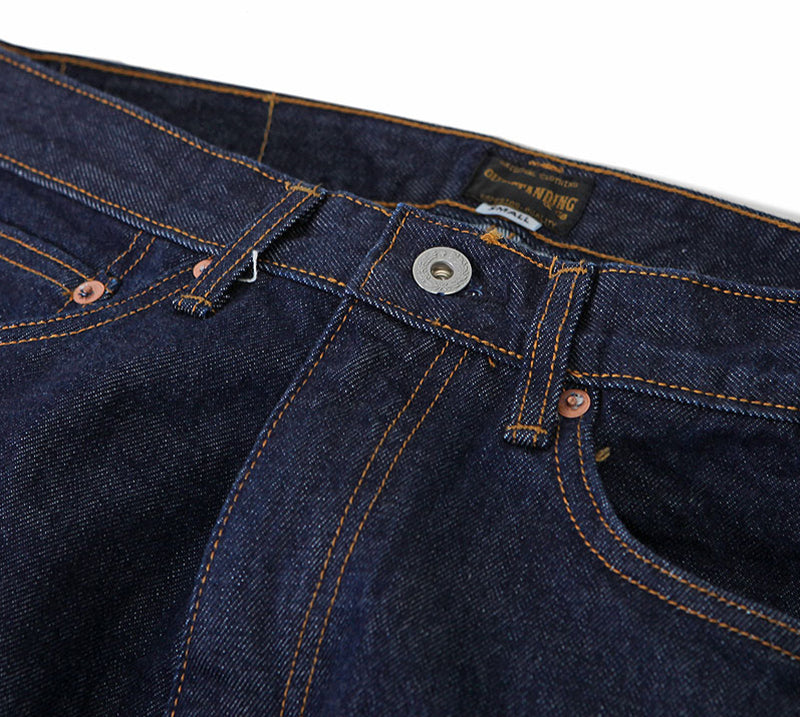 Outstanding & Co. - Tapered Washed Jeans - Indigo