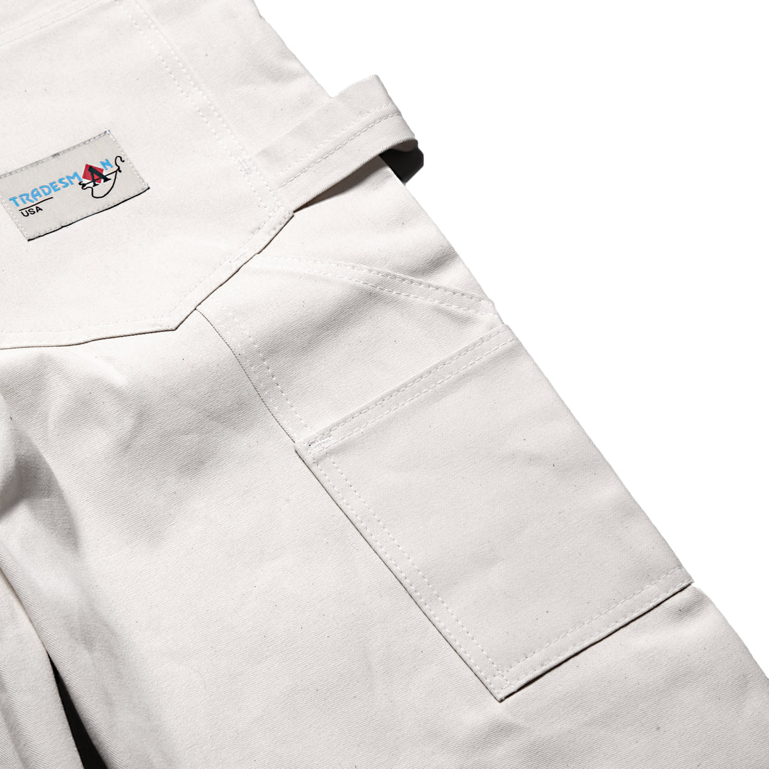 Ace Drop Cloth Tradesman Carpenter Pants - White
