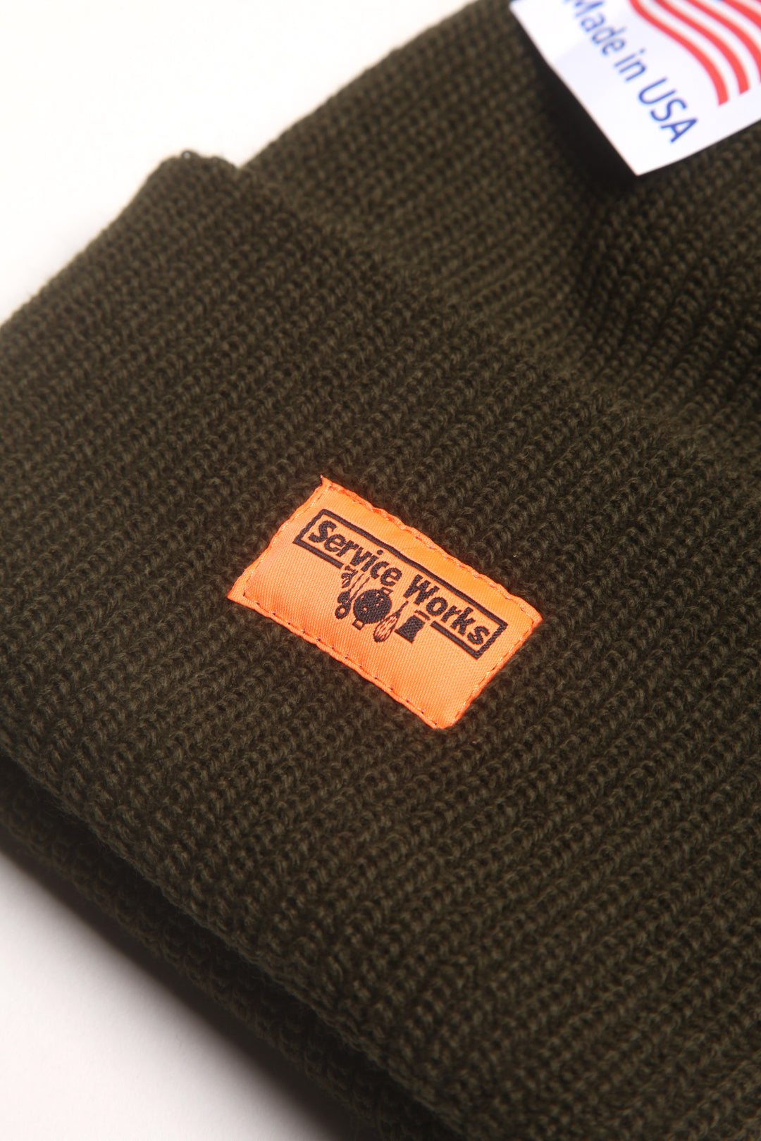 Service Works - Logo Watch Cap - Olive