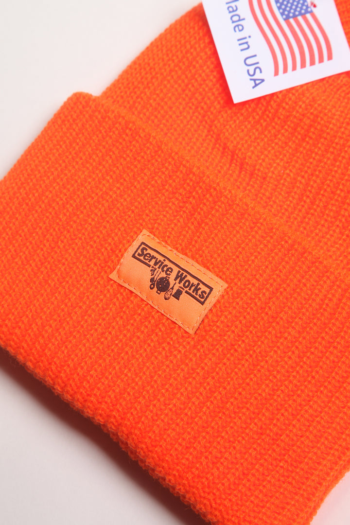 Service Works - Logo Watch Cap - Orange