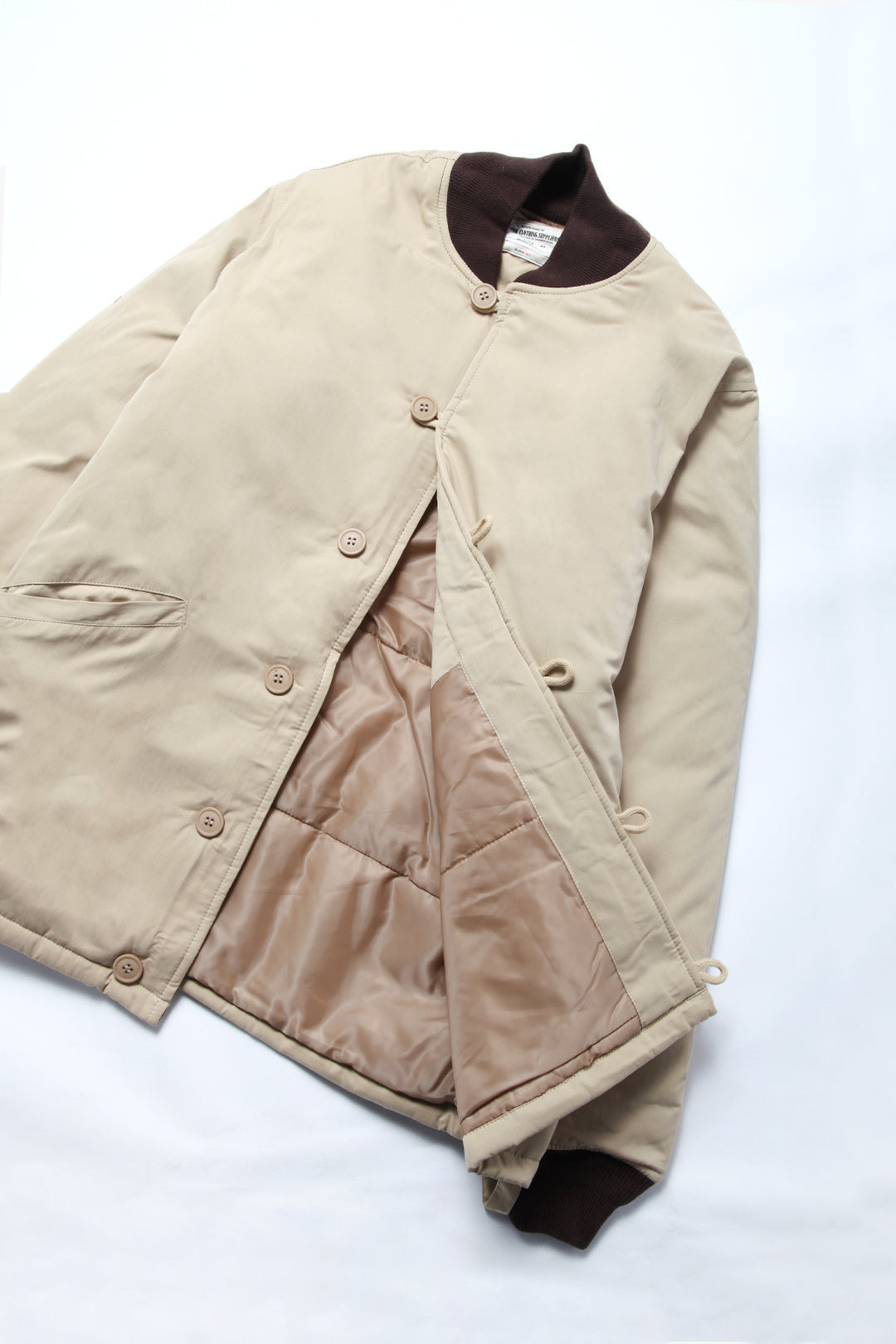 Okonkwo MFG - Quilted Bomber Jacket - Ecru