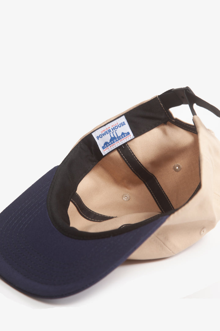 Power Goods - Perfect 6 Panel Cap - Tan/Navy