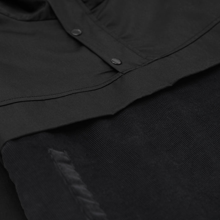 Blacksmith - Two Tone Corduroy/Canvas Pullover - Black – Blacksmith Store