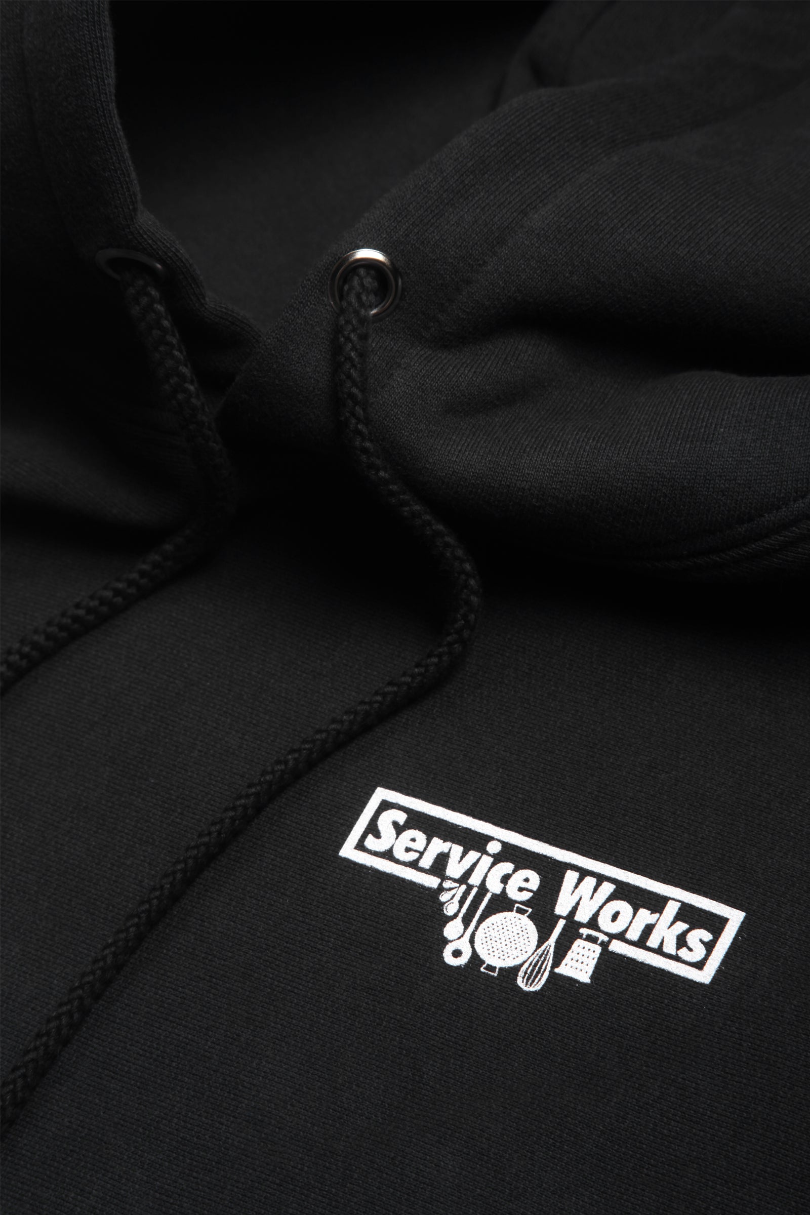 Service Works - Heavyweight Logo Hoodie - Black | Blacksmith Store