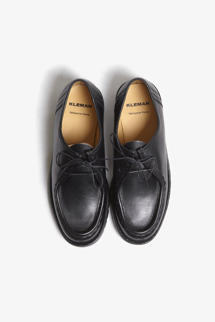 Kleman - Padror Moc Toe Shoe - Black – Blacksmith Store