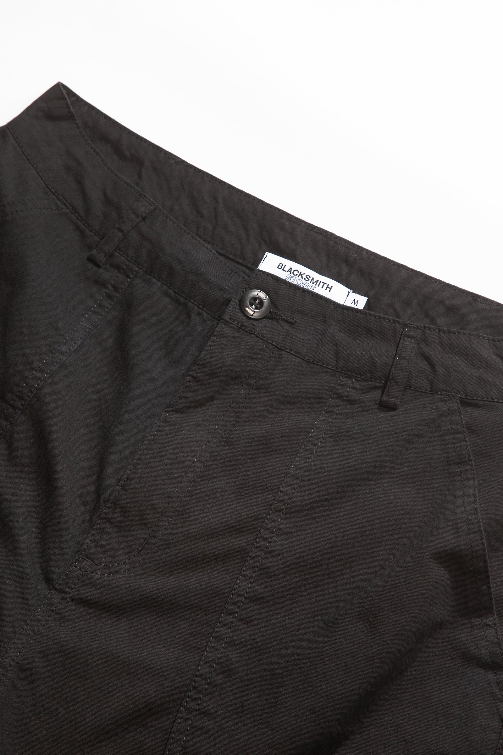 Blacksmith - Sateen Fatigue Shorts - Black