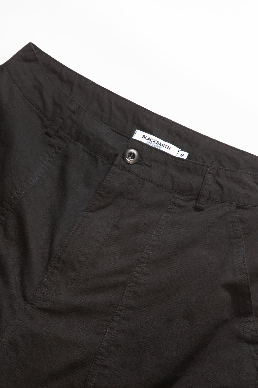 Blacksmith - Sateen Fatigue Shorts - Black
