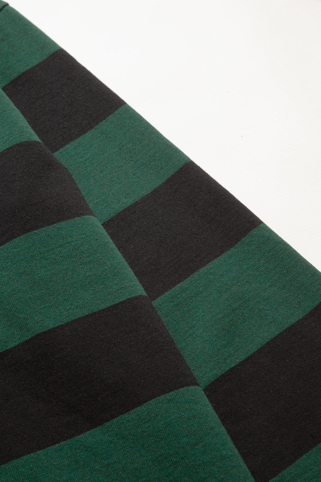 Blacksmith - Yarn Dye Striped Rugby - Forest/Black