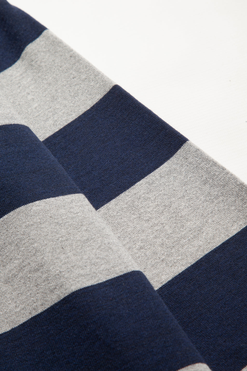 Blacksmith - Yarn Dye Striped Rugby - Grey/Navy