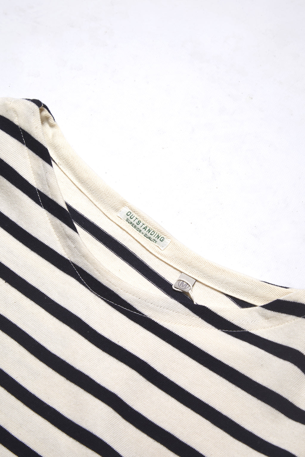 Outstanding & Co. - Boatneck Breton Stripe Top - Ivory