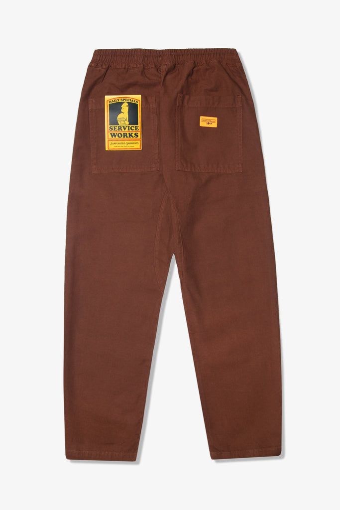 Service Works - Classic Chef Pants - Brown