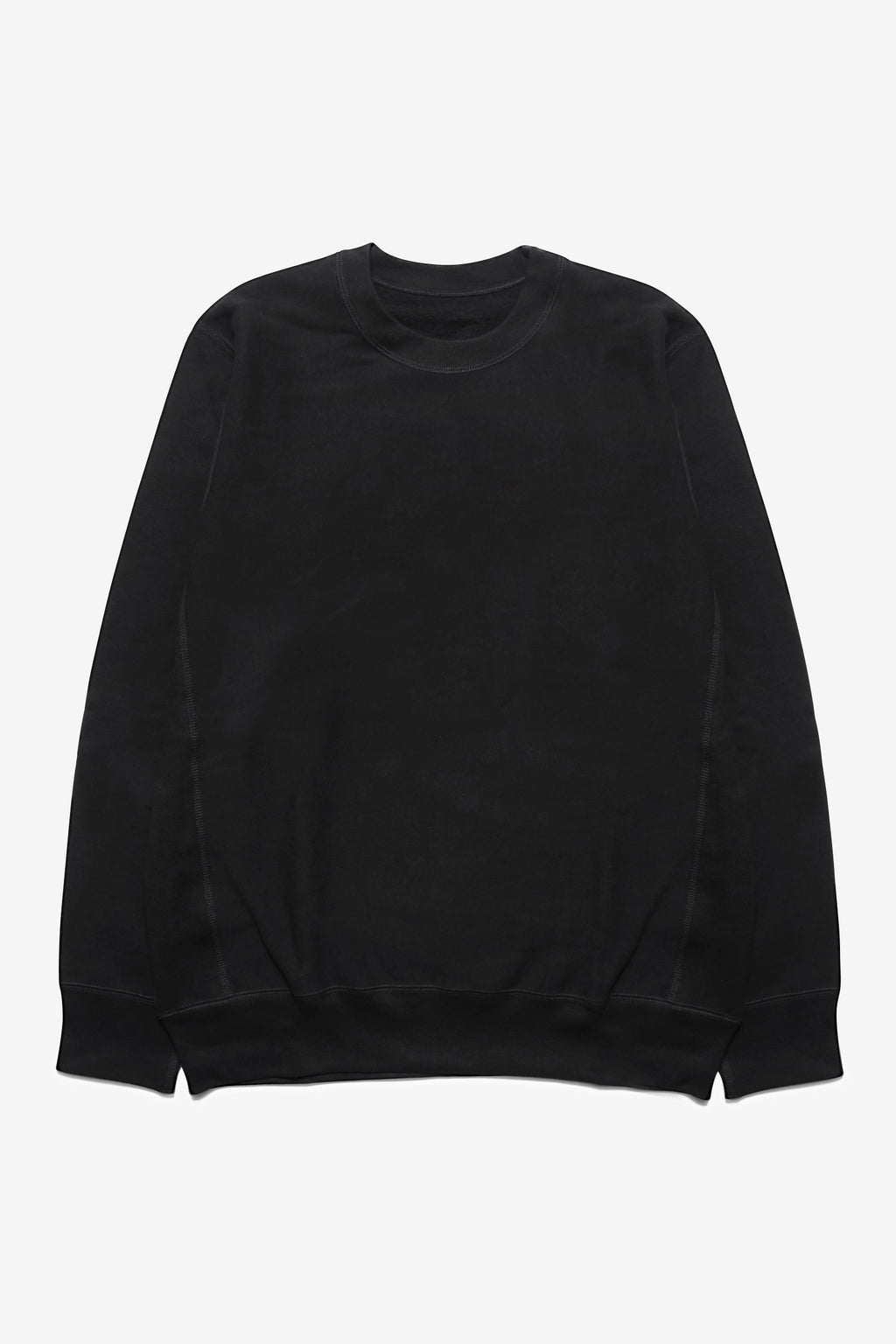 Blacksmith - Cross-Grain Staple Crewneck - Black