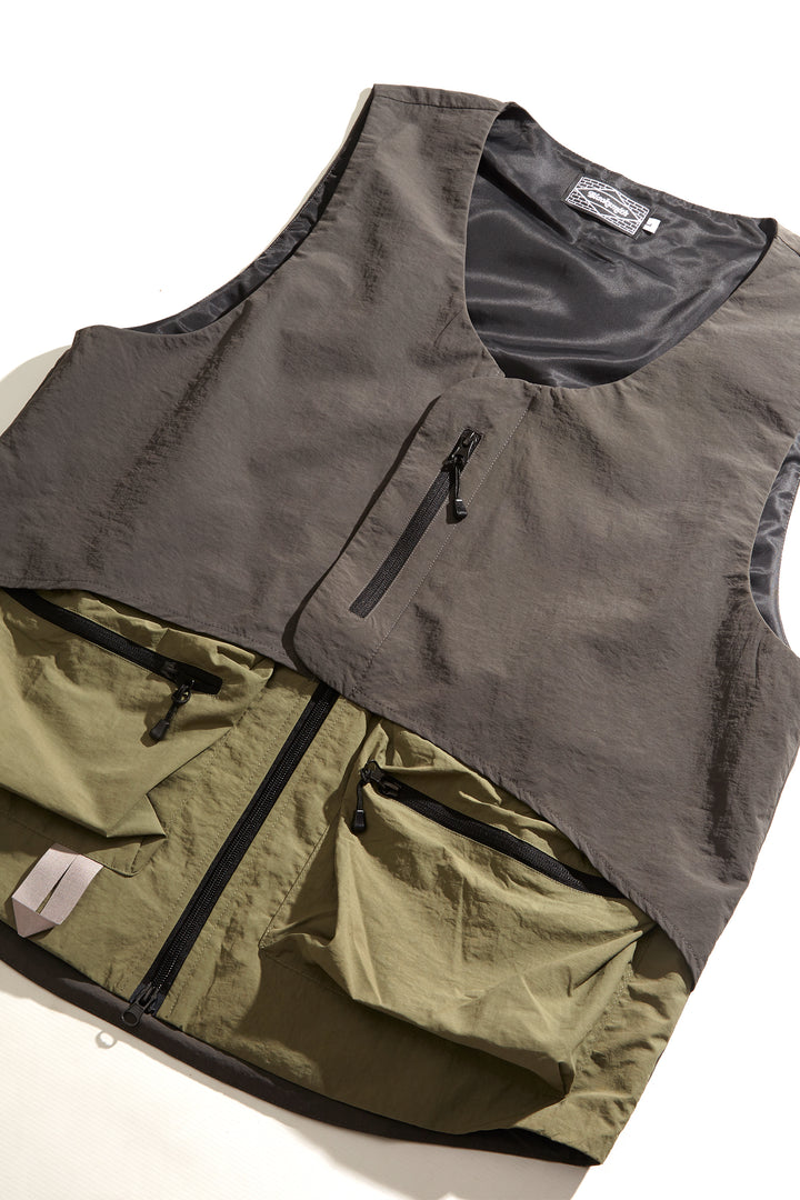 Blacksmith - Crinkle Nylon Vest - Jungle