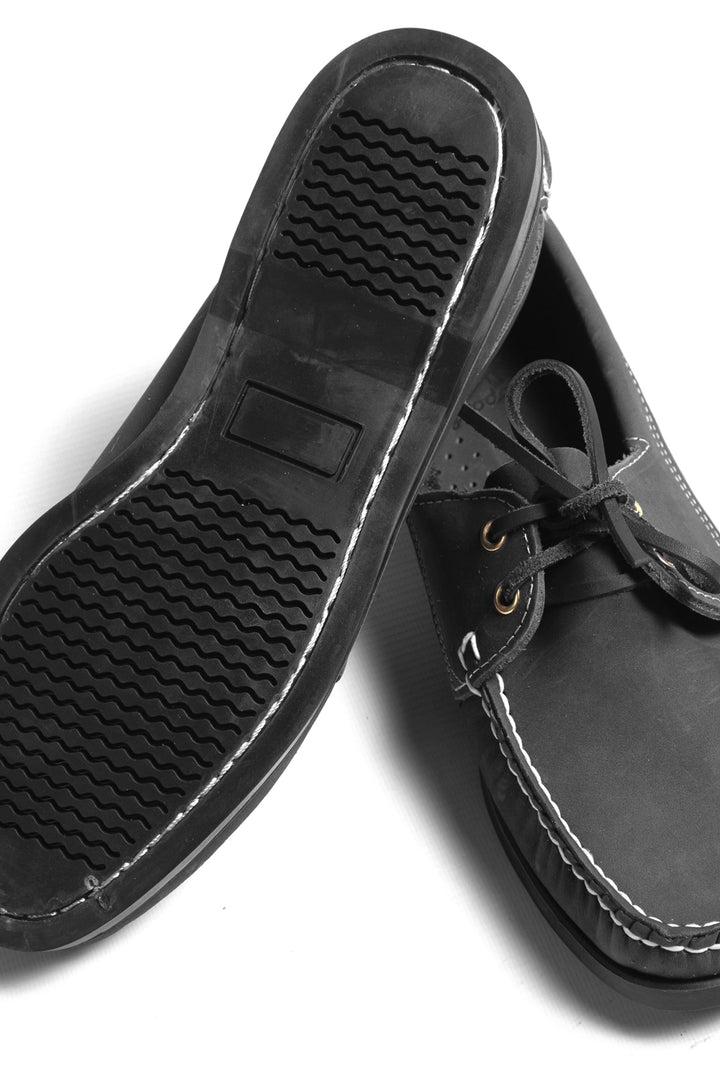 Goodcamp - Deck Loafer Shoes - Black