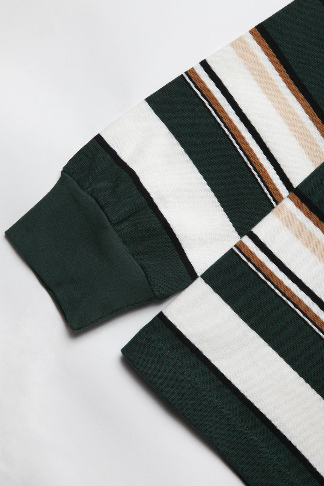 Okonkwo MFG - Long Sleeve Striped Tee - Green/White