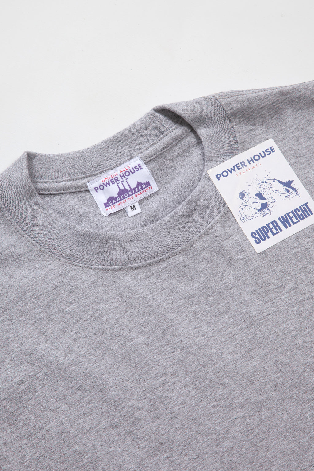 Power House - Super Weight T-Shirt - Heather Grey
