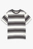 Okonkwo MFG - Short Sleeve Striped Tee - Grey/White
