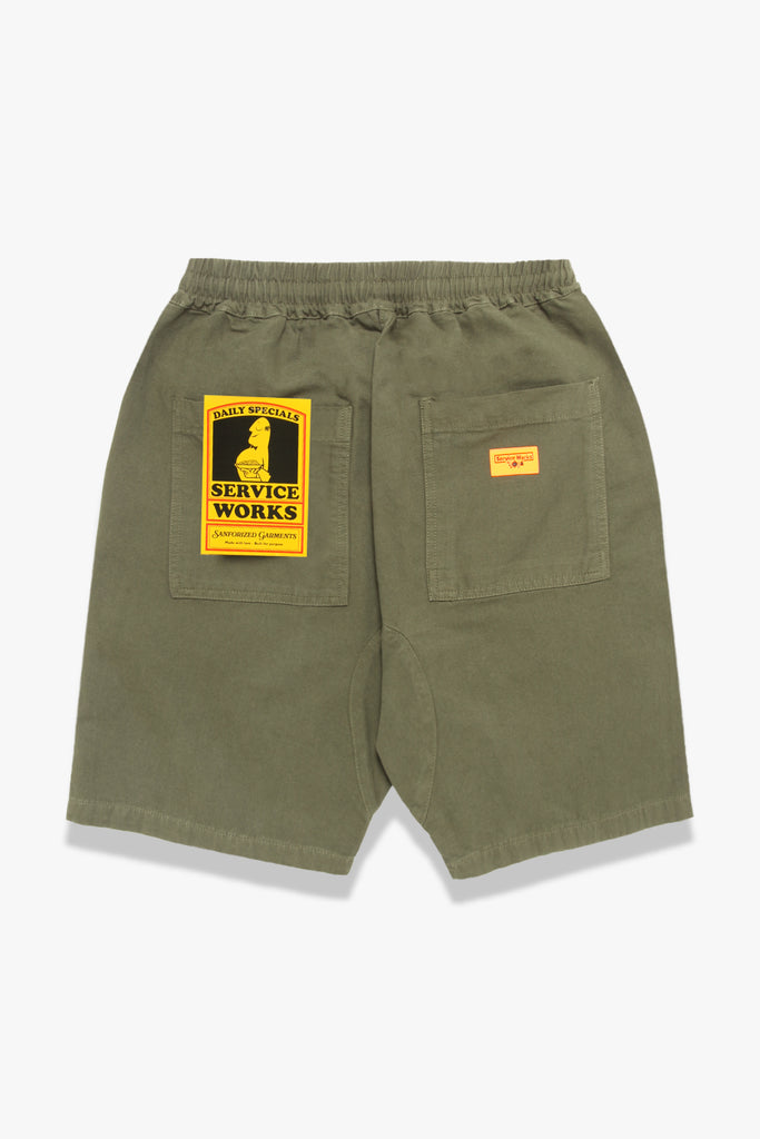 Service Works - Classic Chef Shorts - Olive