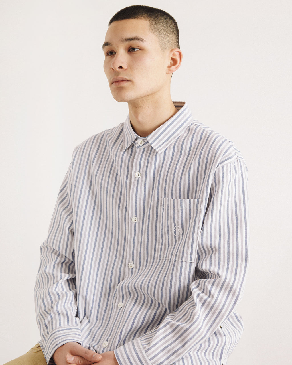 Overall Union - Box Button Down Shirt - Grey