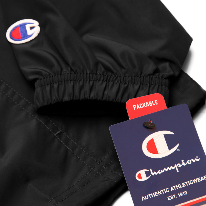 Champion - Packable Hooded Anorak Jacket - Black