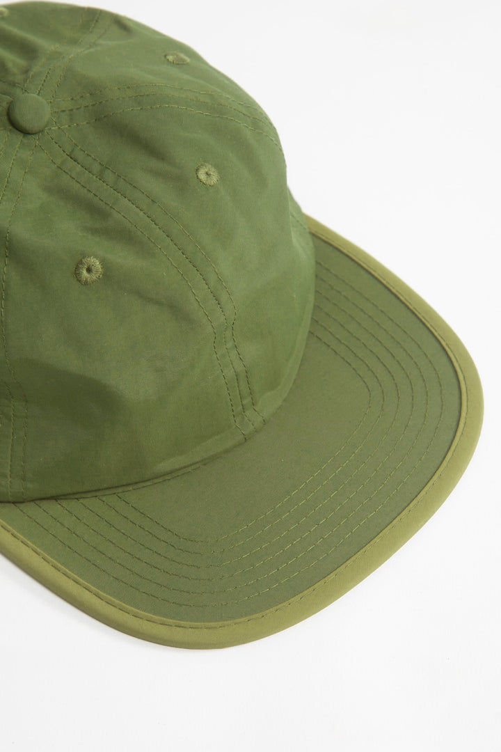 Power Goods - Perfect Nylon 6 Panel Cap - Sage/Olive