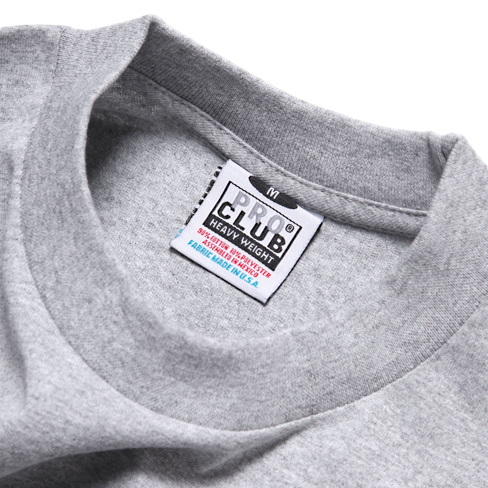 Pro Club Heavyweight Long Sleeve T Shirt Heather Grey Blacksmith Store