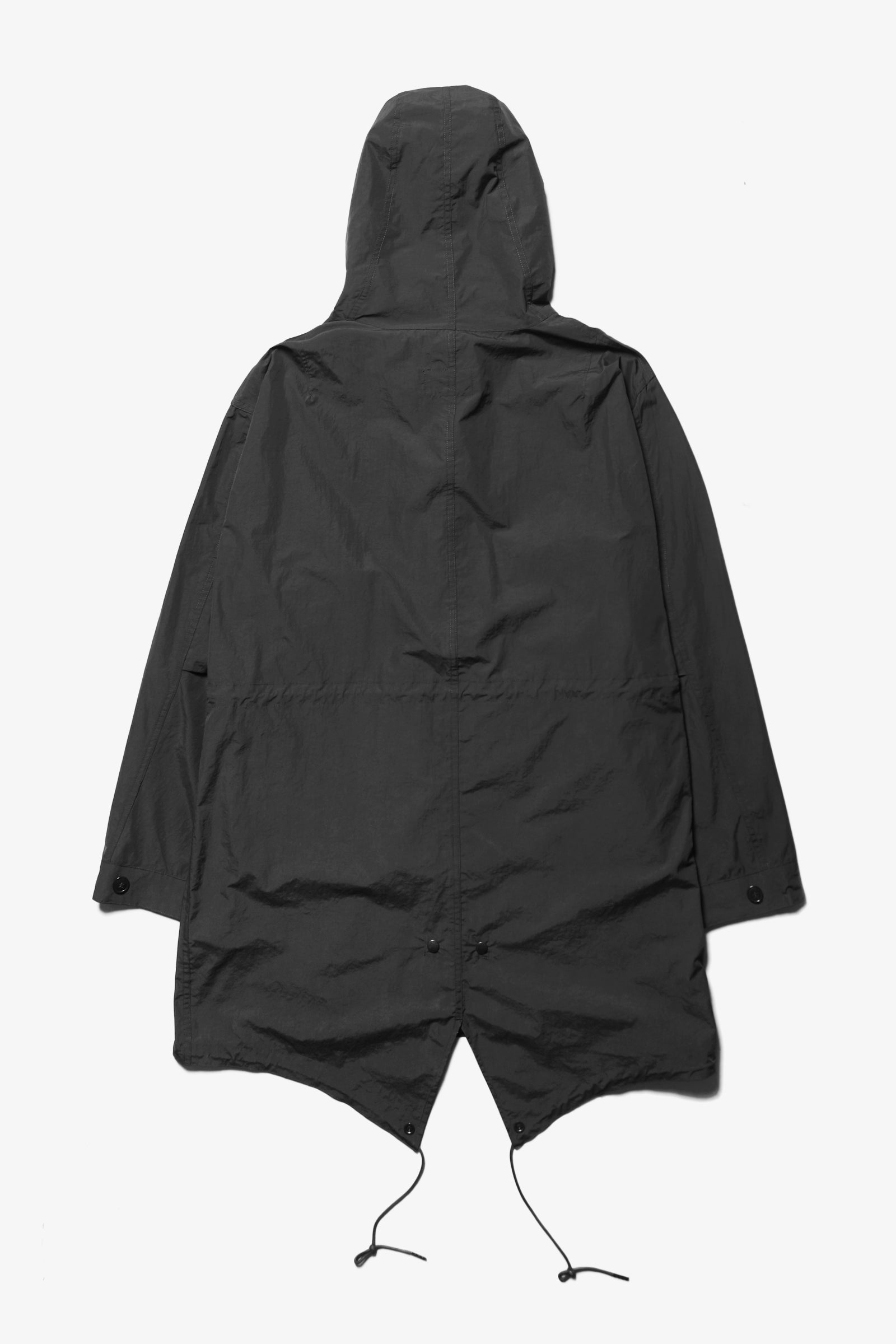 Outstanding & Co. - Nylon Fishtail Parka - Black | Blacksmith Store