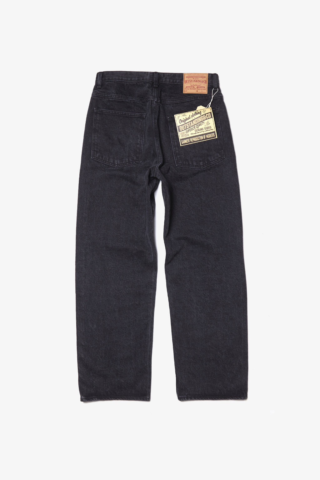 Outstanding & Co. - Wide Washed Jeans - Black