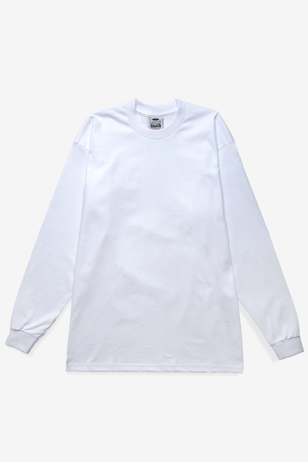 plain white long sleeve shirt
